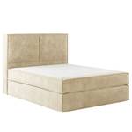 Letto boxspring Kinx Velluto Onoli: beige - 160 x 200cm - H2 - 130 cm