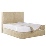 Letto boxspring Kinx Velluto Onoli: beige - 160 x 200cm - H2 - 130 cm