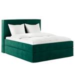 Letto boxspring Kinx Velluto Onoli: verde antico - 200 x 200cm - H2 - 130 cm