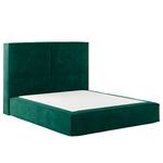 Premium Boxspringbett KINX Samt Onoli: Antikgrün - 200 x 200cm - H2 - 130 cm