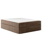 Premium boxspring KINX Velours Onoli: Lichtbruin - 140 x 200cm - H2 zacht - Zonder