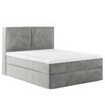 Letto boxspring Kinx Velluto Onoli: grigio chiaro - 140 x 200cm - H2 - 130 cm