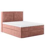 Lit boxspring Kinx Velours Onoli: Rose vieilli - 140 x 200cm - D2 souple - 130 cm