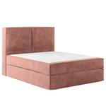 Lit boxspring Kinx Velours Onoli: Rose vieilli - 140 x 200cm - D2 souple - 130 cm