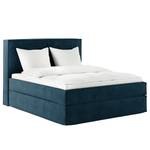 Premium boxspring KINX Velours Onoli: Marineblauw - 180 x 200cm - H2 zacht - 130cm