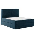 Premium Boxspringbett KINX Samt Onoli: Marineblau - 180 x 200cm - H2 - 130 cm