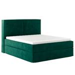 Lit boxspring Kinx Velours Onoli: Vert vieilli - 180 x 200cm - D2 souple - 130 cm