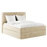 Premium Boxspringbett KINX Samt Onoli: Beige - 200 x 200cm - H2 - 130 cm