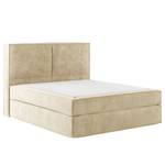 Letto boxspring Kinx Velluto Onoli: beige - 200 x 200cm - H2 - 130 cm