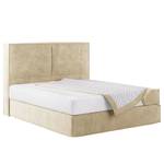 Letto boxspring Kinx Velluto Onoli: beige - 200 x 200cm - H2 - 130 cm