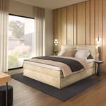 Letto boxspring Kinx Velluto Onoli: beige - 200 x 200cm - H2 - 130 cm