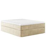 Premium boxspring KINX Velours Onoli: Beige - 140 x 200cm - H2 zacht - Zonder