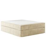 Premium boxspring KINX Velours Onoli: Beige - 140 x 200cm - H2 zacht - Zonder