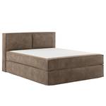 Premium Boxspringbett KINX Samt Onoli: Hellbraun - 160 x 200cm - H3 - 100 cm