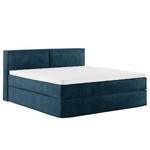 Premium Boxspringbett KINX Samt Onoli: Marineblau - 180 x 200cm - H3 - 100 cm