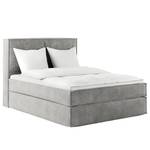 Letto boxspring Kinx Velluto Onoli: grigio chiaro - 140 x 200cm - H3 - 130 cm