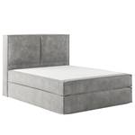 Letto boxspring Kinx Velluto Onoli: grigio chiaro - 140 x 200cm - H3 - 130 cm