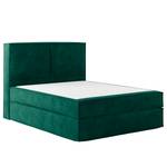 Premium boxspring KINX Velours Onoli: Antiek groen - 160 x 200cm - H3 medium - 130cm