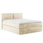 Lit boxspring Kinx Velours Onoli: Beige - 160 x 200cm - D3 medium - 100 cm