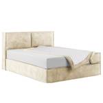 Lit boxspring Kinx Velours Onoli: Beige - 160 x 200cm - D3 medium - 100 cm