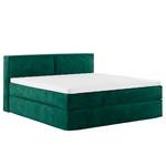 Premium boxspring KINX Velours Onoli: Antiek groen - 180 x 200cm - H3 medium - 100cm