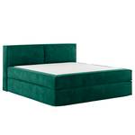 Premium boxspring KINX Velours Onoli: Antiek groen - 180 x 200cm - H3 medium - 100cm