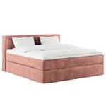 Premium Boxspringbett KINX Samt Onoli: Altrosa - 200 x 200cm - H3 - 100 cm