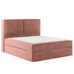 Lit boxspring Kinx Velours Onoli: Rose vieilli - 180 x 200cm - D3 medium - 130 cm