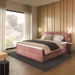 Letto boxspring Kinx Velluto Onoli: rosa anticato - 180 x 200cm - H3 - 130 cm