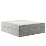 Lit boxspring Kinx Velours Onoli: Gris clair - 200 x 200cm - D3 medium - Sans