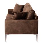 3-Sitzer Sofa Sauvo Antiklederlook - Microfaser Yaka: Braun