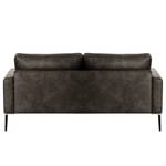 2,5-Sitzer Sofa Sauvo Antiklederlook - Microfaser Yaka: Schwarz-Braun