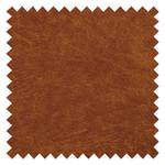 Polsterhocker Sauvo Antiklederlook - Microfaser Yaka: Cognac