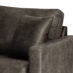 2-Sitzer Sofa Sauvo Antiklederlook - Microfaser Yaka: Schwarz-Braun