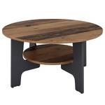 Table basse Torrobla ronde Panneau aggloméré - Imitation bois ancien / Anthracite