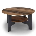 Table basse Torrobla ronde Panneau aggloméré - Imitation bois ancien / Anthracite