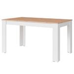 Table Cotillo Panneau aggloméré - Imitation chêne Artisan / Blanc - Largeur : 120 cm