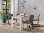 Eettafel Cotillo spaanplaat - Eikenhoutlook Artisan/Wit - Breedte: 120 cm