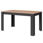 Eettafel Cotillo spaanplaat - Eikenhoutlook Artisan/Antracietkleurig - Breedte: 120 cm