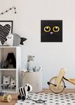 Impression sur toile Black Cat Intissé - Multicolore - 30 x 30 cm