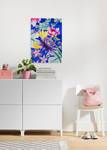 Impression sur toile Flower Kiss Intissé - Multicolore - 40 x 60 m