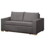 Schlafsofa LATINA Basic Cord - Cordstoff Poppy: Grau - Breite: 153 cm