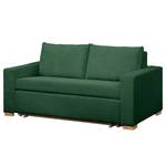 Schlafsofa LATINA Basic Cord - Cordstoff Poppy: Tannengrün - Breite: 193 cm