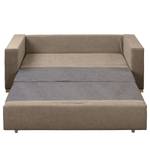 Schlafsofa LATINA Basic Webstoff - Strukturstoff Rima: Cappuccino - Breite: 173 cm