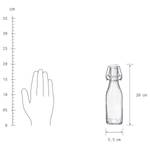 Flessenset SWING 4-delig combi D transparant glas - transparant