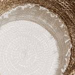 Korb WHITE BEACH Kunststoff / Baumwolle - Natur / Weiß - Höhe: 36 cm