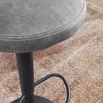 Tabouret de bar Nardone Microfibre / Fer - Gris