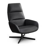 Fauteuil relax Turami cuir Aluminium / Acier / Cuir semi-aniline - Noir