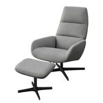 Fauteuil relax Turami Aluminium / Acier - Gris - Velours