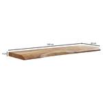 Open wandkast Padola massief acaciahout - Breedte: 100 cm